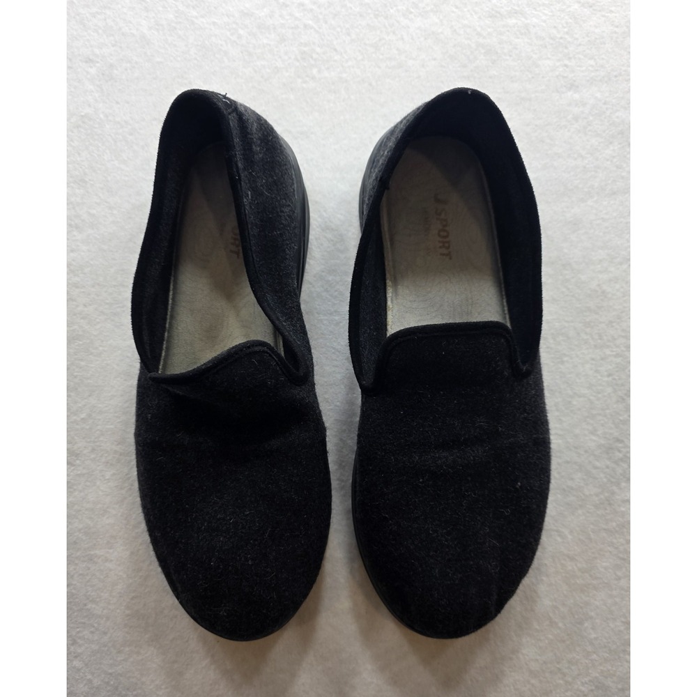 J‎ Sport by Jambu Women's Black Wool Slip Ons. Size 10